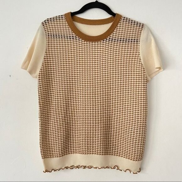 3.1 PHILLIP LIM S Lettuce Edge Shrunken Knit Tee - Picture 5 of 12